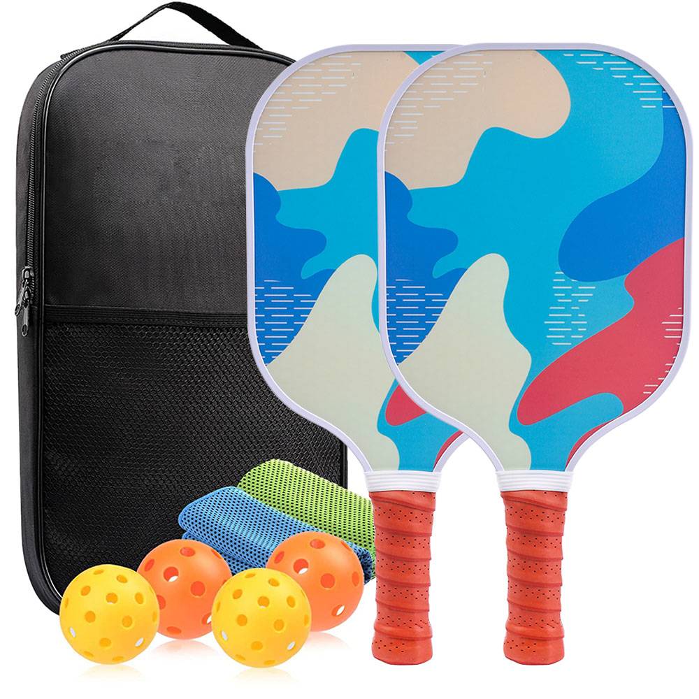 Carbon fiber set [Fresh blue] 2 shots+4 ball+2 towels +1 bag